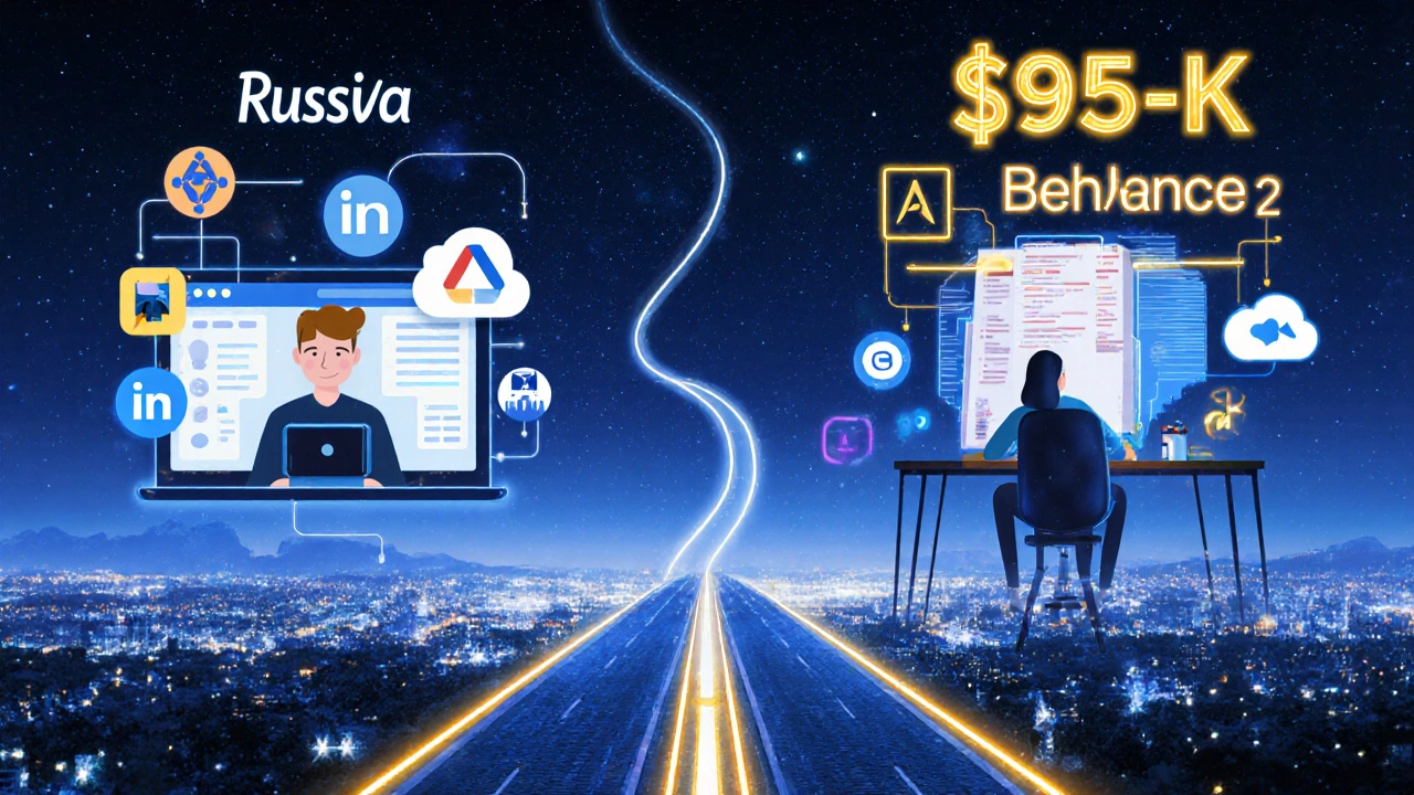Цифровой путь от России к США через инструменты дизайна и зарплаты.