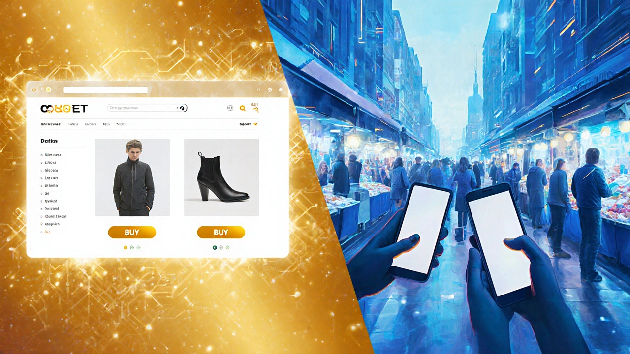 Сравнение цифрового интернет-магазина и реальных покупателей в Москве с телефонами.