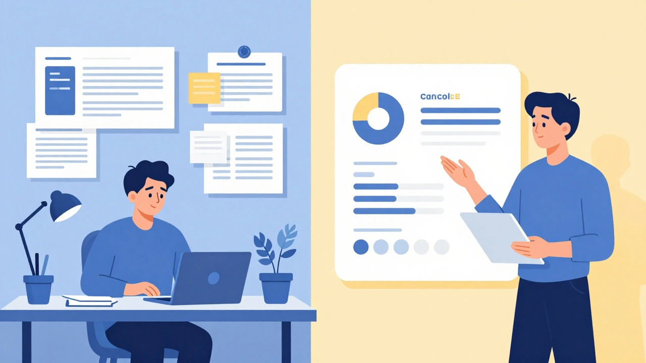 Сравнение: хаотичный дизайн слева и профессиональный бренд-гайд справа, контраст цветов и организации.