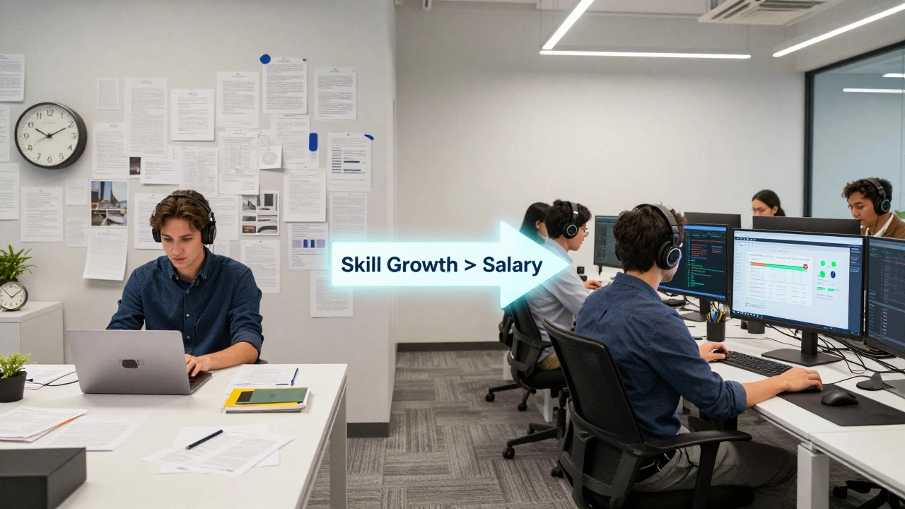 Два пути дизайнера: фрилансер в хаосе и командный специалист в корпоративной среде с показателями дохода и бонусов.