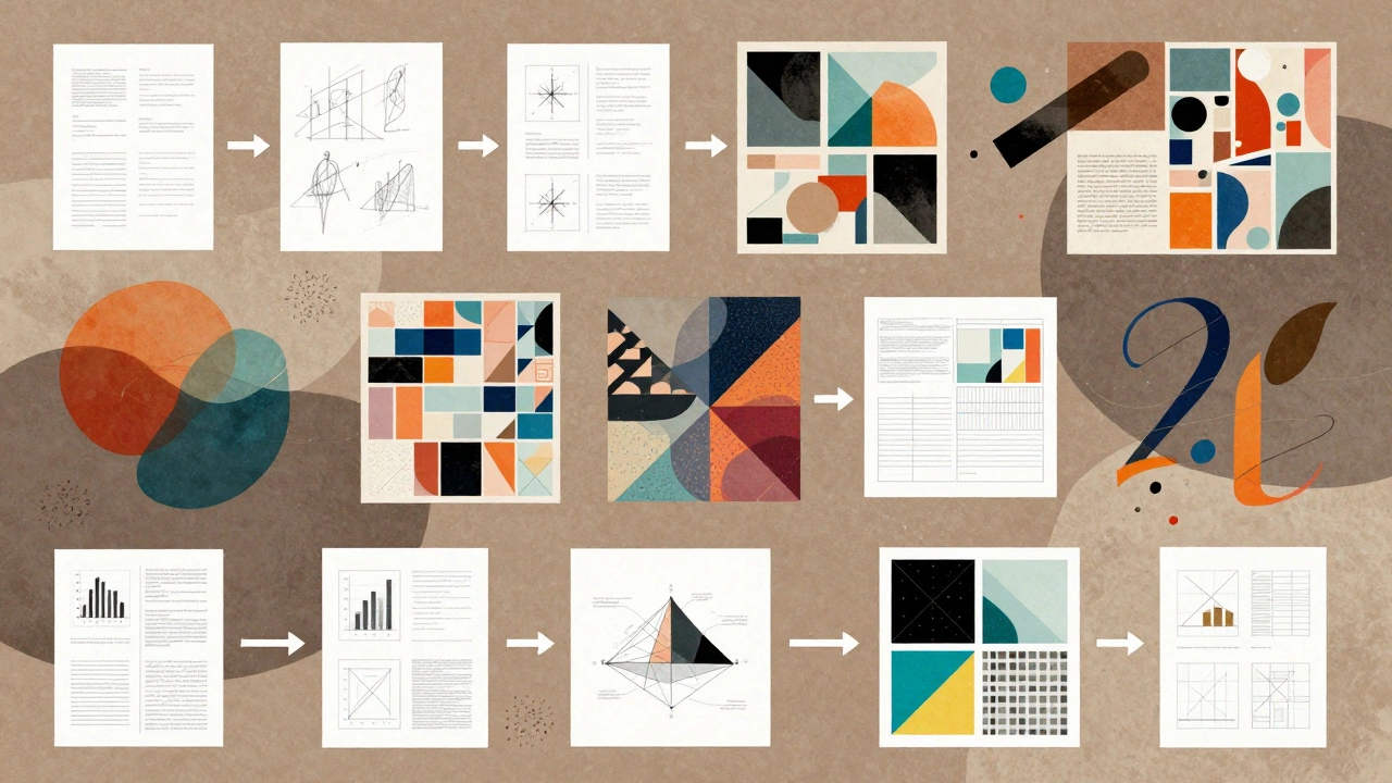 Визуализация процесса создания дизайна от идеи до результата