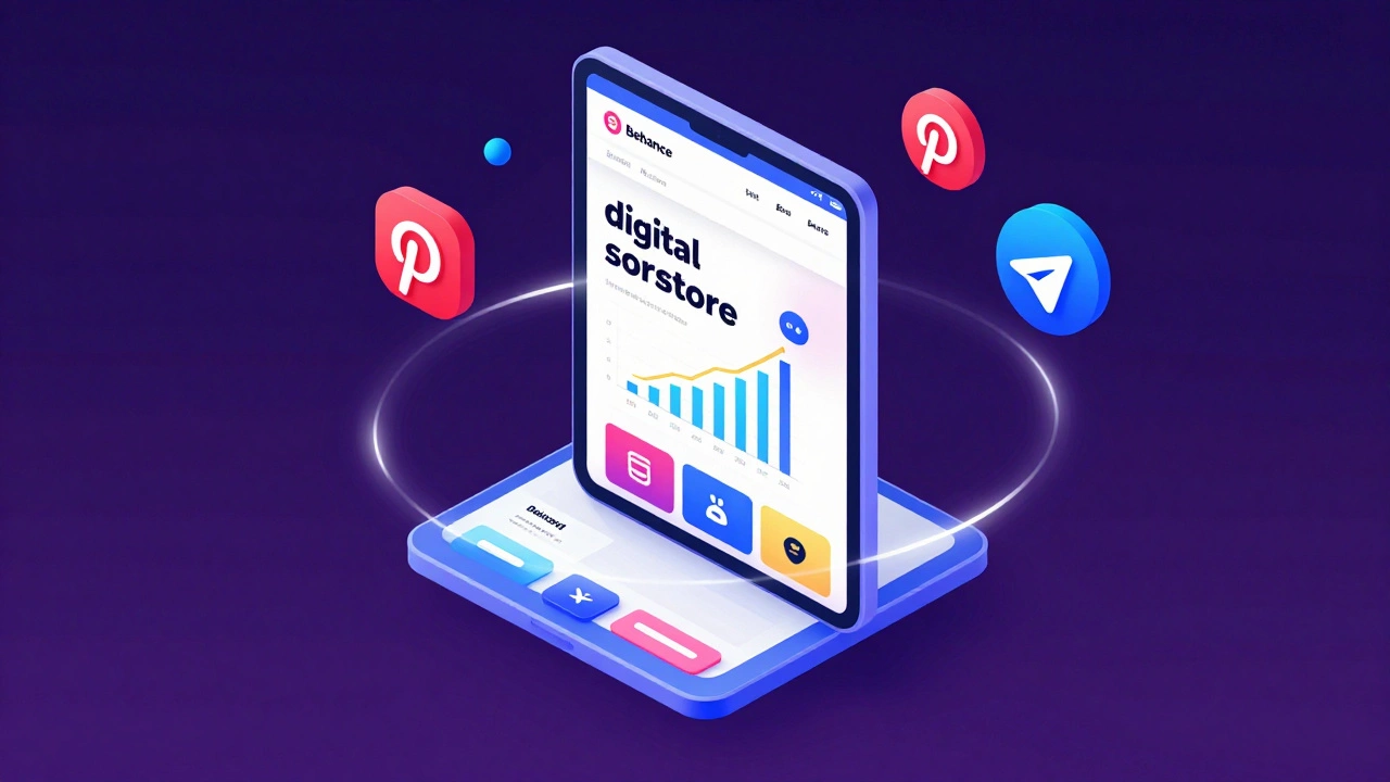 Концепция цифрового портфолио и каналов привлечения клиентов в 3D